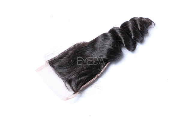 Malaysian loose wave virgin hair bundles with closure  ZJ0053